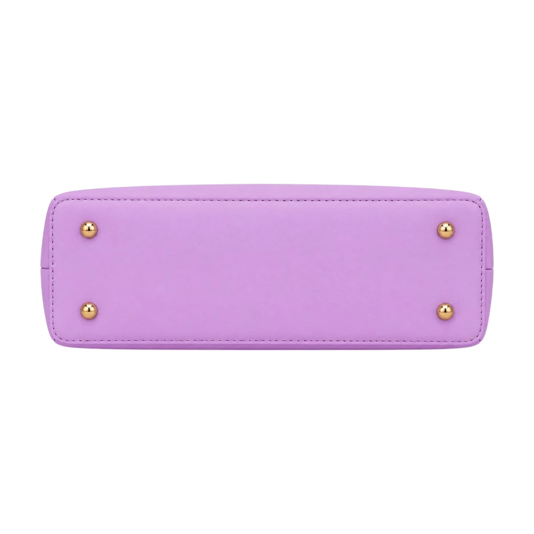 Bebak Elegant Purple Leather Everyday Fashion Handbag for Female