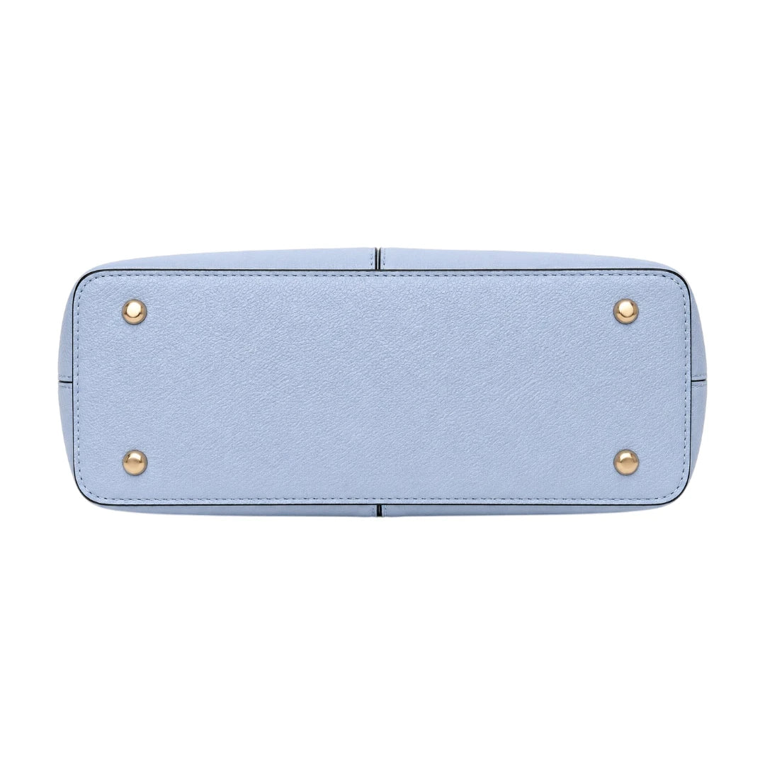 Bebak Elegant Sky Blue Leather Everyday Handbag for Women