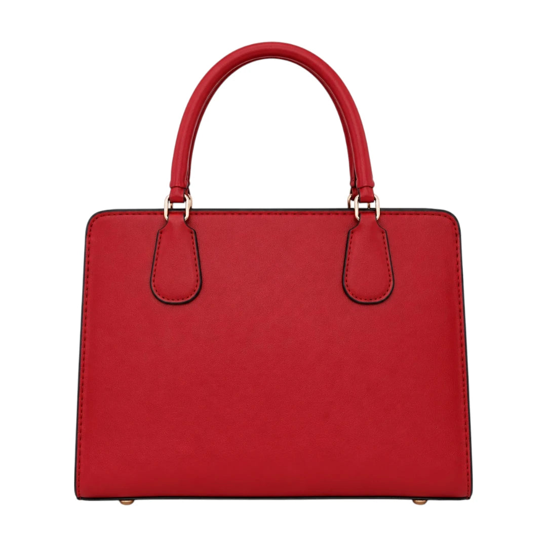 Bebak Elegant Red Leather Classic Fashion Handbag for Female