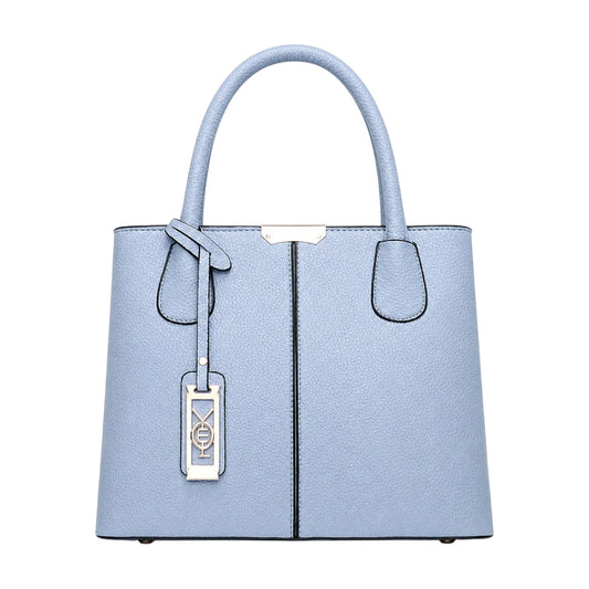 Bebak Elegant Sky Blue Leather Everyday Handbag for Women